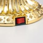 Лава-лампа "Сердце" LED 2Вт от батареек 3хАА золото 12,5х10х20,5 см - фото 24529109