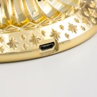 Лава-лампа "Сердце" LED 2Вт от батареек 3хАА золото 12,5х10х20,5 см - фото 24529110