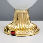 Лава-лампа "Сердце" LED 2Вт от батареек 3хАА золото 12,5х10х20,5 см - фото 24529107