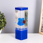 Лава-лампа «Мишка» LED 2 Вт от батареек 3хАА синий 7×7×24 см - Фото 3