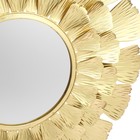 Декор настенный с зеркалом «Цветок. Веер», панно металл под золото, 94×94×7 см - Фото 3