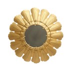 Декор настенный с зеркалом «Цветок. Веер», панно металл под золото, 94×94×7 см - Фото 5