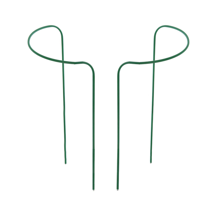 Кустодержатель для клубники, d = 20 см, h = 25 см, ножка d = 0,3 см, металл, зелёный - Фото 1