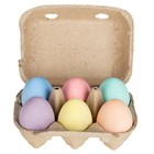Мелки для рисования «Яйца», 6 цветов - фото 51949791