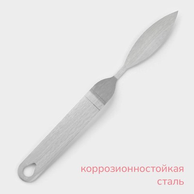 Лопатка кондитерская KONFINETTA, 22×2 см, рабочая часть 8×2 см, серебристая