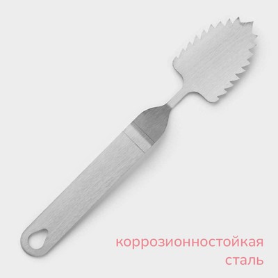 Лопатка кондитерская KONFINETTA, 20.5×4 см, рабочая часть 6×4 см, серебристая