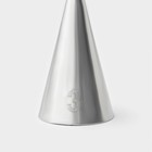 Насадка кондитерская KONFINETTA «Круг», основание d=1.8 см, выход d=3 мм, № 3, нержавеющая сталь - Фото 5