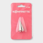 Насадка кондитерская KONFINETTA «Круг», основание d=1.8 см, выход d=3 мм, № 3, нержавеющая сталь - Фото 6