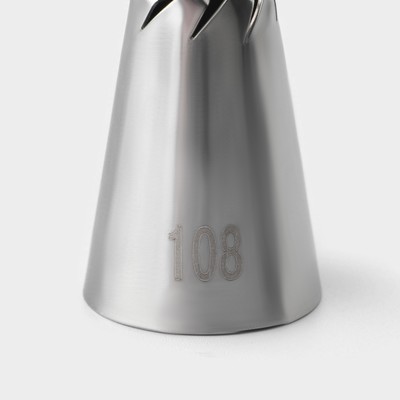 Насадка кондитерская KONFINETTA, d=2.1 см, № 108, нержавеющая сталь