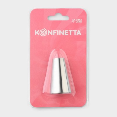 Насадка кондитерская KONFINETTA, d=2.5 см, № 580, нержавеющая сталь
