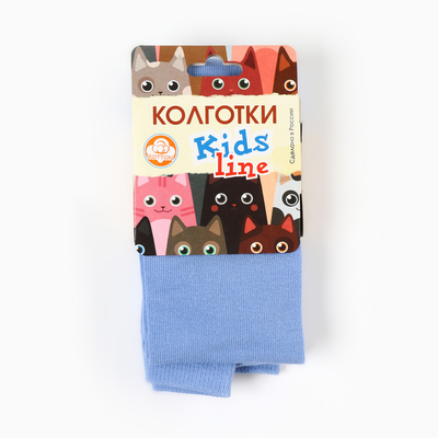 Колготки детские, голубые, рост 68-74 см
