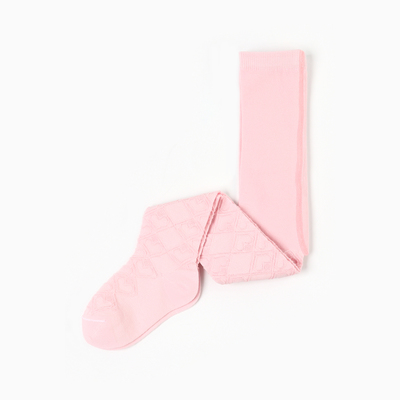 Колготки детские ажурные, светло-розовые, рост 62-68 см