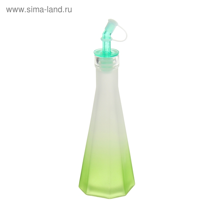 Бутыль для соуса и масла Доляна «Омбре», 200 мл, зелёный - Фото 1