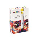 Мелки художественные 12 цветов, Carioca Plus", премиум яркие, мягкие, картон, европодвес - Фото 3