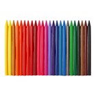 Мелки пластиковые 24 цвета, Carioca "Plastello", яркие цвета, экономичный расход, не пачкаются, круглые, в конверте - Фото 3
