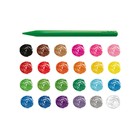 Мелки пластиковые 24 цвета, Carioca "Plastello", яркие цвета, экономичный расход, не пачкаются, круглые, в конверте - Фото 5