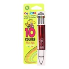 Ручка шариковая автоматическая, 10 цветов, "Carioca" "Fluo", узел 1.0 мм, флуоресцентная палитра, микс - фото 11516392