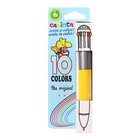 Ручка шариковая автоматическая, 10 цветов, "Carioca", узел 1.0 мм, стандартная палитра, микс - фото 11334974