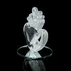 Сувенир стекло "Сердце с короной" МИКС, 7,6х4,5х5,6 см - Фото 2