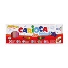 Фломастеры 36 цветов 50 штук, Carioca "Joy", тонкий наконечник, стойкие, легко смываемые и нетоксичные чернила, картонный пенал - Фото 2