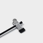 Вешалки для брюк и юбок, с зажимами, 5 шт., 26×13 см, чёрная - Фото 5