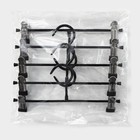 Вешалки для брюк и юбок, с зажимами, 5 шт., 26×13 см, чёрная - Фото 7