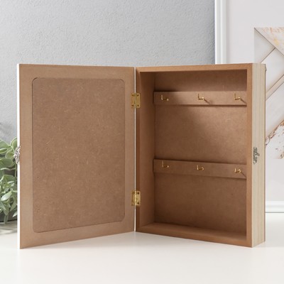 Ключница настенная «Ноты», дерево, 6 крючков, 26×20.3×5.5 см