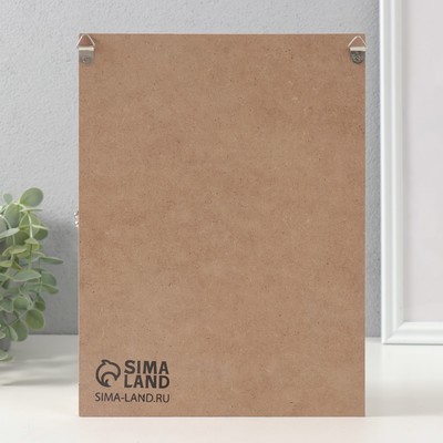 Ключница настенная «Ноты», дерево, 6 крючков, 26×20.3×5.5 см