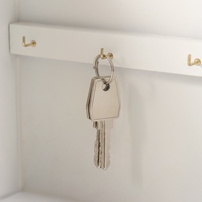 Ключница настенная «Олень», дерево, 6 крючков, 26.5×20.8×6.3 см