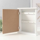 Ключница настенная «Сакура и самурай», дерево, 6 крючков, 26.5×20.8×6.3 см - Фото 5