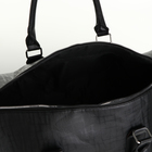 Сумка дорожная на молнии, держатель для чемодана, длинный ремень, цвет чёрный - Фото 3