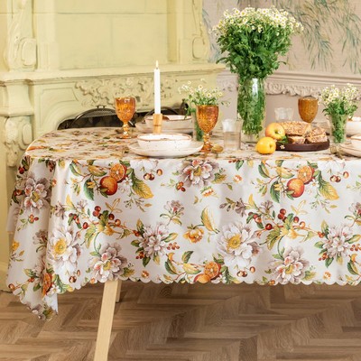 Скатерть «Доляна. Цветочный день», 145×110 см, 100% п/э