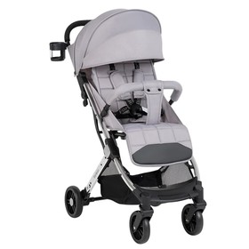 Коляска прогулочная Farfello Comfy Go Comfort Chrome, цвет блестящий серый