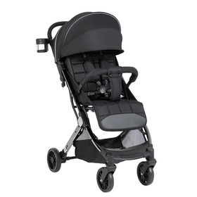 Коляска прогулочная Farfello Comfy Go Comfort Chrome, цвет абсолютно чёрный