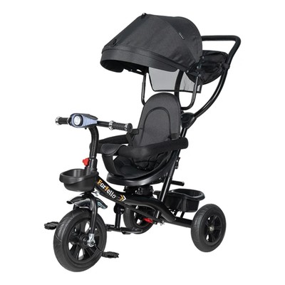 Детский трехколесный велосипед (2024) Farfello PL-04 Черный/black