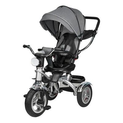 Детский трехколесный велосипед (2024) Farfello PL-09 Серый/grey