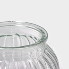 Банка для сыпучих Доляна «Рея», 500 мл, 12×14 см, стекло, прозрачная - Фото 7