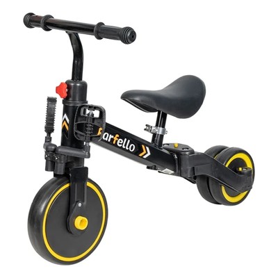 Детский трехколесный велосипед (2024) Farfello PLK-205 Черный/blue