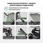 Коляска модульная 3 в 1 Farfello Zuma Trio Comfort, цвет оливковый - Фото 11