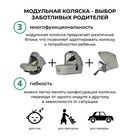 Коляска модульная 3 в 1 Farfello Zuma Trio Comfort, цвет оливковый - Фото 13