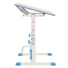 Парта-трансформер растущая Polini kids Simple М1, 75х55 см, цвет белый-синий - Фото 16