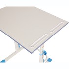 Парта-трансформер растущая Polini kids Simple М1, 75х55 см, цвет белый-синий - Фото 20
