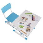 Парта-трансформер растущая Polini kids Simple М1, 75х55 см, цвет белый-синий - Фото 7