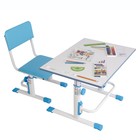 Парта-трансформер растущая Polini kids Simple М1, 75х55 см, цвет белый-синий - Фото 5