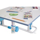 Парта-трансформер растущая Polini kids Simple М1, 75х55 см, цвет белый-синий - Фото 6
