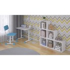 Парта-трансформер растущая Polini kids Simple М1, 75х55 см, цвет белый-синий - Фото 8