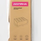 Органайзер для хранения белья Доляна Points, 12 ячеек, 27×20×10 см, бежевый - Фото 8