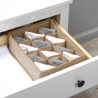 Органайзер для хранения белья Доляна Points, 12 ячеек, 27×20×10 см, бежевый - Фото 10