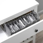 Органайзер для хранения белья Доляна, 11 ячеек, 35×14×13 см, серый - Фото 9