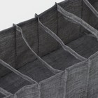 Органайзер для хранения белья Доляна, 7 ячеек, 35×15×13 см, серый - Фото 6